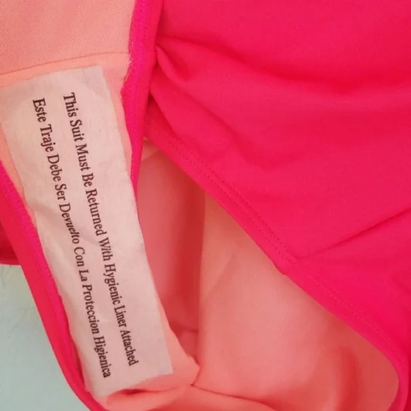 Firecracker / baywatch look alike Hig leg one-piece Red corals swimsuit size XL - Picture 8 of 10